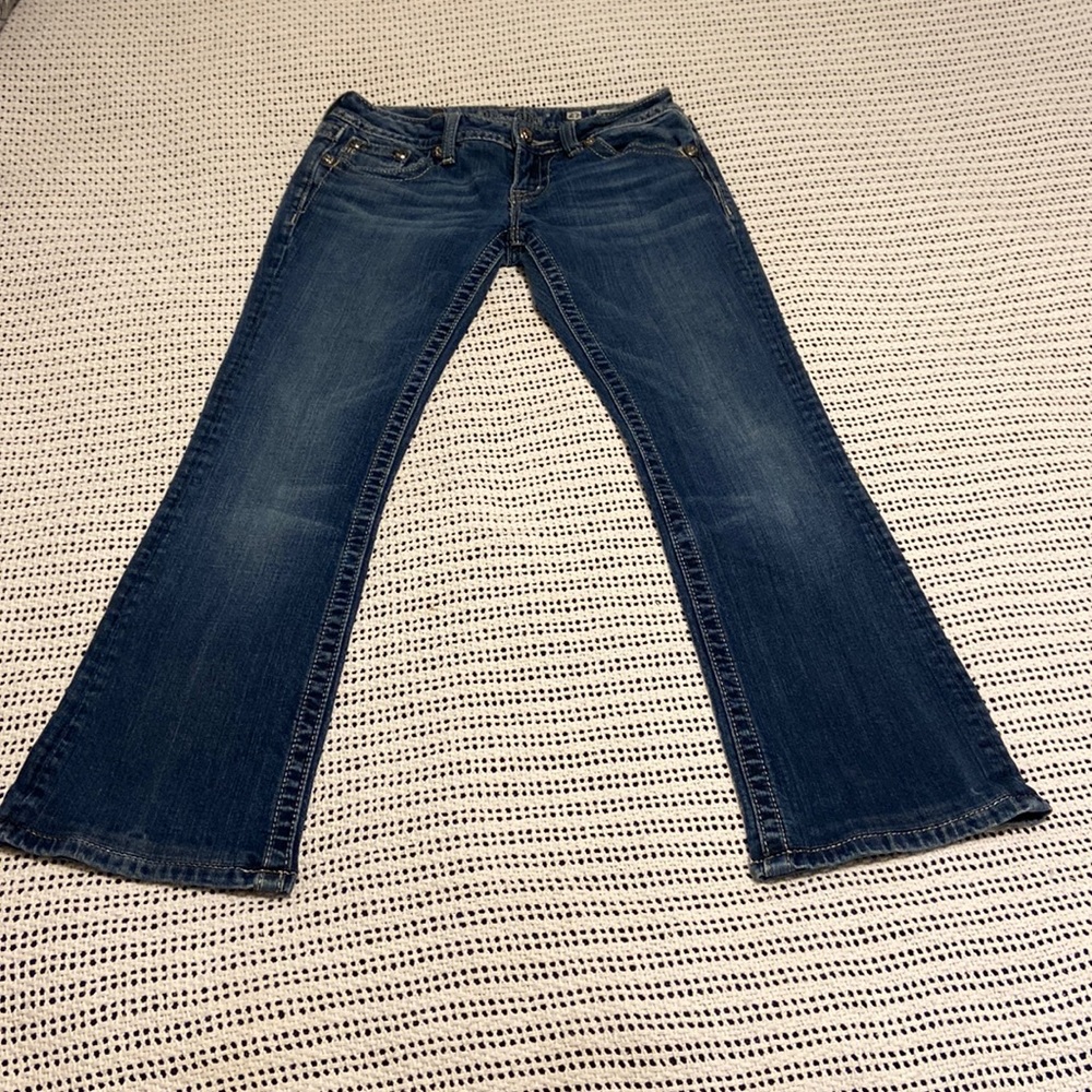 Miss Me Jeans - Size 27 x 26” - Tag says boot - these were hemmed Preloved - Picture 5 of 10